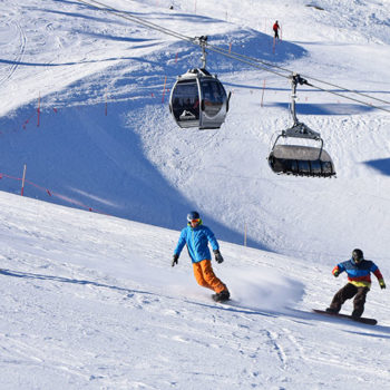 Travel insurance - snowboarders atKitzsteinhorn, Salzburgerland, Austria