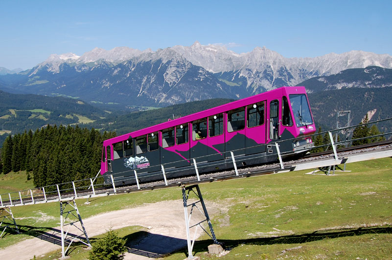 Rosshütte funicular railway, Seefeld, Tyrol, Austria