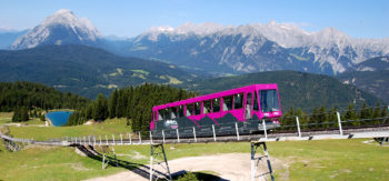 Rosshütte funicular railway, Seefeld, Tyrol, Austria