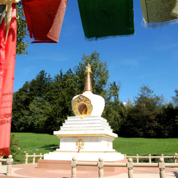 A Buddhist stupa in Feldkirch, Vorarlberg, Austria