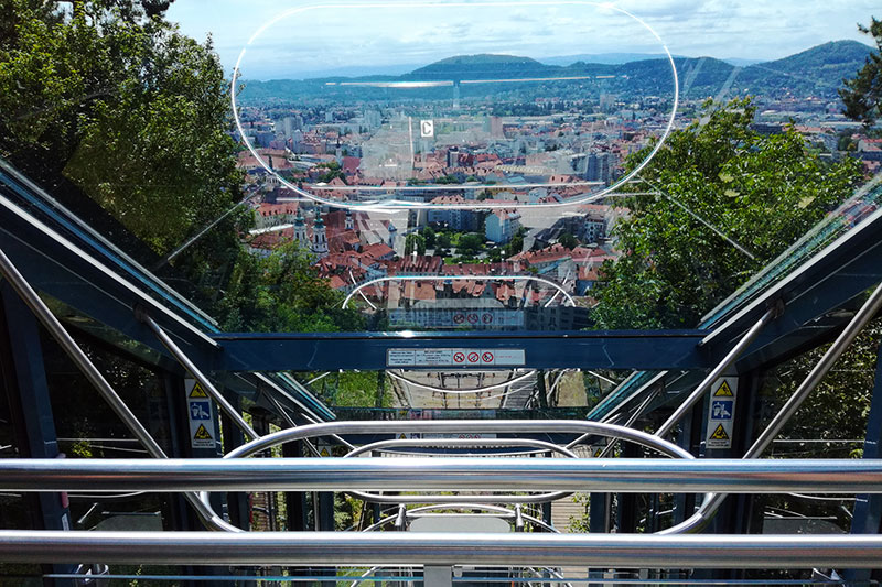 Schlossbergbahn funicular railway, Graz, Styria, Austria