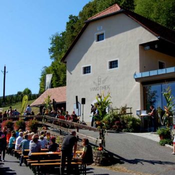 Wine harvest party in Klöch, Styria, Austria