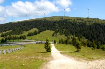 Weinebene on the border between Carinthia and Styria in Austria